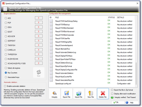 Speedcrypt Configuration File 