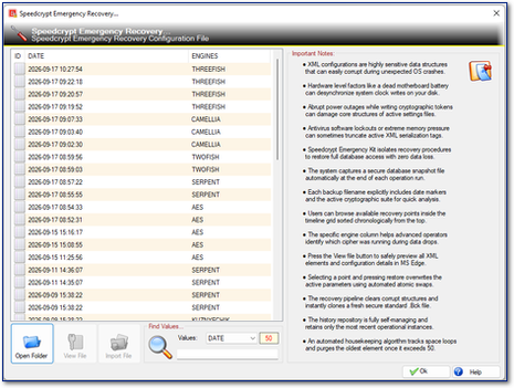 Speedcrypt Emergency Recovery