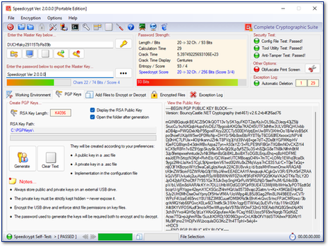 Speedcrypt Generate PGP Keys
