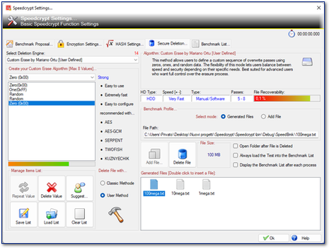 Speedcrypt Secure Deletion